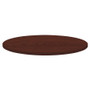 Lorell Round Invent Tabletop - Mahogany View Product Image