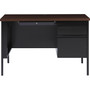 Lorell Fortress Series Walnut Laminate Top Desk View Product Image