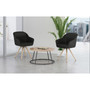Lorell Natural Wood Legs Modern Guest Chair View Product Image
