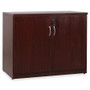 Lorell Essentials Series Mahogany 2-door Storage Cabinet View Product Image