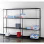 Lorell Black Industrial Wire Shelving View Product Image