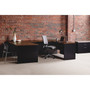 Lorell Walnut Laminate Commercial Steel Desk Series - 2-Drawer View Product Image