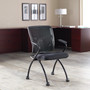 Lorell Mesh Back Fabric Seat Nesting Chairs View Product Image