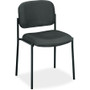HON VL606 Stacking Guest Chair without Arms, Charcoal Seat/Charcoal Back, Black Base View Product Image