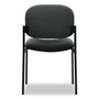 HON VL606 Stacking Guest Chair without Arms, Charcoal Seat/Charcoal Back, Black Base View Product Image