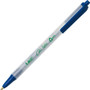 BIC Ecolutions Clic Stic Ballpoint Pen, Retractable, Medium 1 mm, Blue Ink, Clear Barrel, Dozen View Product Image