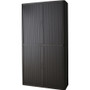 Paperflow easyOffice 80" Black Storage Cabinet Top, Back, Base and Shelves View Product Image