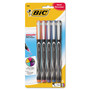 BIC Intensity Porous Point Pen, Stick, Fine 0.5 mm, Assorted Fashion Ink and Barrel Colors, 5/Pack View Product Image