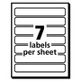 Avery Removable File Folder Labels with Sure Feed Technology, 0.66 x 3.44, White, 7/Sheet, 36 Sheets/Pack AVE5230 View Product Image