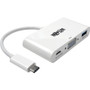 Tripp Lite USB C to VGA Multiport Video Adapter Converter w/ USB-A Hub, & USB-C PD Charging, Thunderbolt 3 Compatible, USB Type C to VGA, USB-C to VGA, USB Type-C to VGA View Product Image