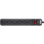 Tripp Lite Surge Protector Power Strip 6 Outlet 6' Cord 360 Joules Black View Product Image