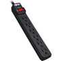 Tripp Lite Surge Protector Power Strip 6 Outlet 6' Cord 360 Joules Black View Product Image