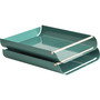 U Brands Metal Letter Tray, Desktop Accessory, Arc Collection, Green (3544A02-06) View Product Image