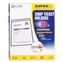 C-Line Shop Ticket Holders, Stitched, Both Sides Clear, 50 Sheets, 8 1/2 x 11, 25/Box View Product Image