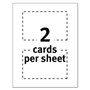 Avery Postcards for Laser Printers, 4 x 6, Uncoated White, 2/Sheet, 100/Box View Product Image