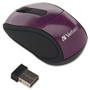 Verbatim Wireless Mini Travel Optical Mouse - Purple View Product Image