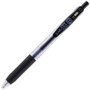 Zebra Sarasa Clip Gel Pen, Retractable, Medium 0.7 mm, Black Ink, Clear Barrel, Dozen View Product Image