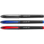 uni-ball AIR Porous Roller Ball Pen, Stick, Medium 0.7 mm, Assorted Ink Colors, Black Barrel, 3/Pack View Product Image