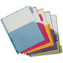 Cardinal Poly 1-Pocket Index Dividers, 5-Tab, 11 x 8.5, Assorted, 4 Sets View Product Image