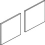 HON Mod Laminate Doors for 72"W Mod Desk Hutch, 17.87 x 14.83, Traditional Mahogany, 2/Carton View Product Image