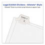 Avery Allstate-Style Legal Side Tab Dividers, Exhibit M, Letter, White, 25/Pack View Product Image