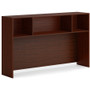 HON Mod Desk Hutch, 3 Compartments, 66 x 14 x 39.75, Traditional Mahogany View Product Image