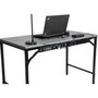 Safco Simple Work Desk, 45.5" x 23.5" x 29.5", Walnut View Product Image