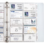 C-Line Tabbed Business Card Binder Pages, 20 Cards Per Letter Page, Clear, 5 Pages View Product Image