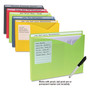 C-Line Write-On Poly File Jackets, Straight Tab, Letter Size, Assorted Colors, 25/Box View Product Image