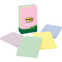 Post-it Greener Notes Recycled Note Pads, Lined, 4 x 6, Assorted Helsinki Colors, 100-Sheet, 5/Pack View Product Image