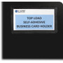 C-Line Self-Adhesive Business Card Holders, Top Load, 2 x 3 1/2, Clear, 10/Pack View Product Image