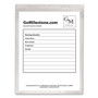 C-Line Clear Vinyl Shop Ticket Holders, Both Sides Clear, 15 Sheets, 8 1/2 x 11, 50/BX View Product Image