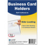 C-Line Self-Adhesive Business Card Holders, Side Load, 2 x 3 1/2, Clear, 10/Pack View Product Image