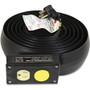 C-Line Lay-Flat Power Extension And Cord Cover, 13 Amps, 125 V, 10ft, Black View Product Image