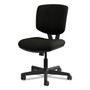 HON Volt Series Leather Task Chair with Synchro-Tilt, Supports up to 250 lbs., Black Seat/Black Back, Black Base View Product Image