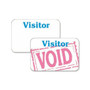 C-Line Times Up! Self-Expiring Visitor Badges, One-Day Badge, 3 x 2, White, 100/Box CLI97005 View Product Image