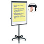 MasterVision Silver Easy Clean Dry Erase Mobile Presentation Easel, 44" to 75-1/4" High View Product Image