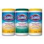 Clorox Disinfecting Wipes, 7x8, Fresh Scent/Citrus Blend, 75/Canister, 3/PK, 4 Packs/CT View Product Image