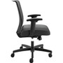 HON Convergence Mid-Back Task Chair with Swivel-Tilt Control, Supports up to 275 lbs, Vinyl, Black Seat/Back, Black Base View Product Image