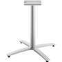 HON Between Seated-Height X-Base for 30"-36" Table Tops, Silver View Product Image
