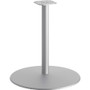 HON Between Round Disc Base for 30" Table Tops, Textured Silver View Product Image