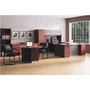 HON Foundation Hutch with Doors, Compartment, 72w x 14.63d x 37.13h, Mahogany View Product Image