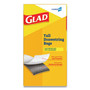 Glad Tall Kitchen Drawstring Trash Bags, 13 gal, 0.72 mil, 24" x 27.38", Gray, 400/Carton View Product Image