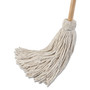 Boardwalk Deck Mop; 54" Wooden Handle, 24oz Cotton Fiber Head, 6/Pack View Product Image