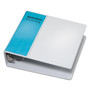 Cardinal Spine Vue Locking Round Ring Binder, 3 Rings, 3" Capacity, 11 x 8.5, White View Product Image