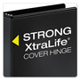 Cardinal Performer ClearVue Slant-D Ring Binder, 3 Rings, 3" Capacity, 11 x 8.5, Black View Product Image