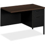 HON Metro Classic Series Workstation Return, Right, 42w x 24d, Mocha/Black View Product Image