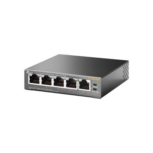 TP-Link 5-Port Gigabit Desktop Switch PoE Switch with 4-Port PoE+