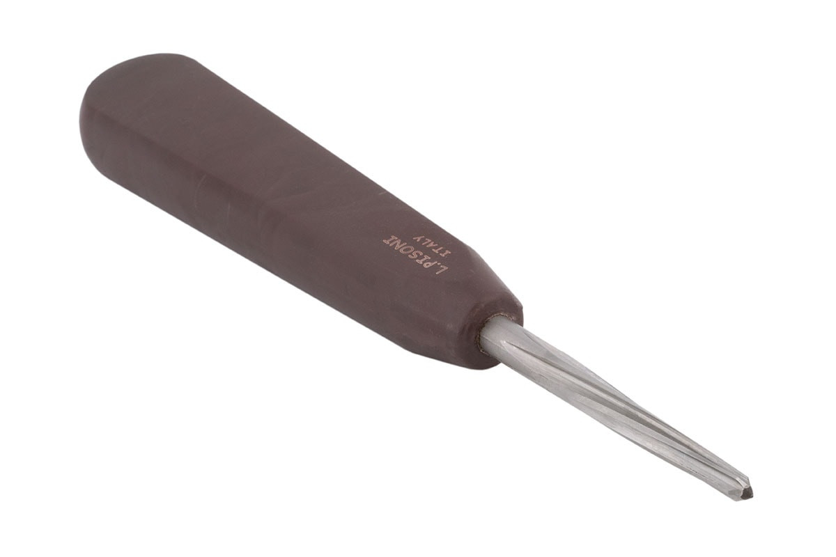 Pisoni Spiral Fluted Bassoon Reed Reamer, plastic handle