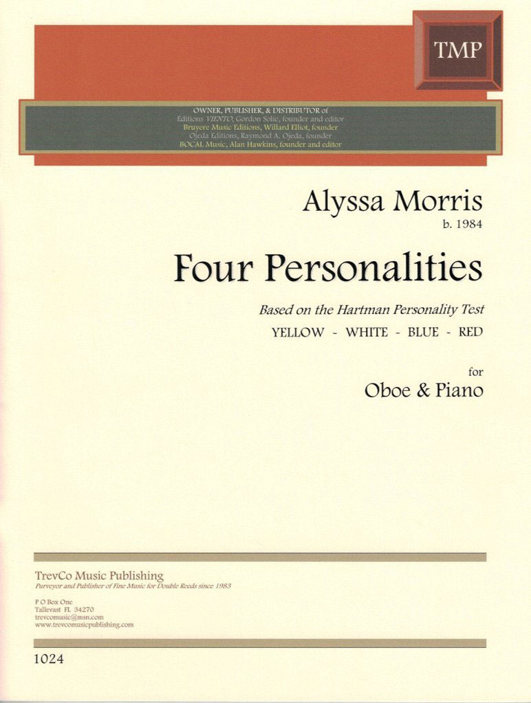 Morris Four Personalities for Oboe and Piano